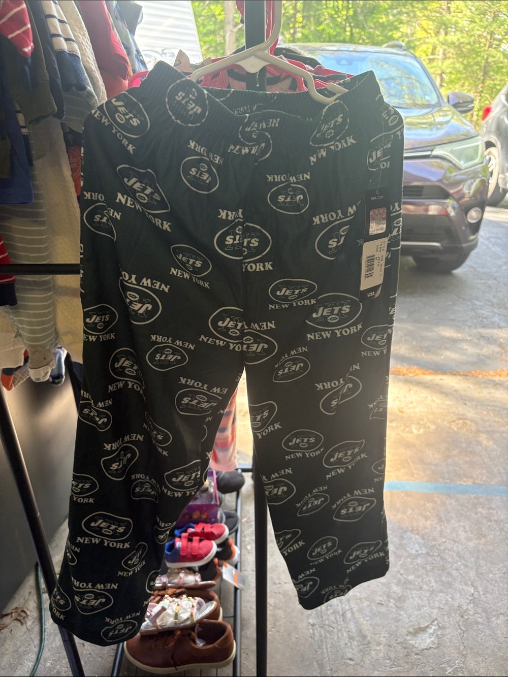 Nwt New York Jets Black Logo polyester pajama Pants